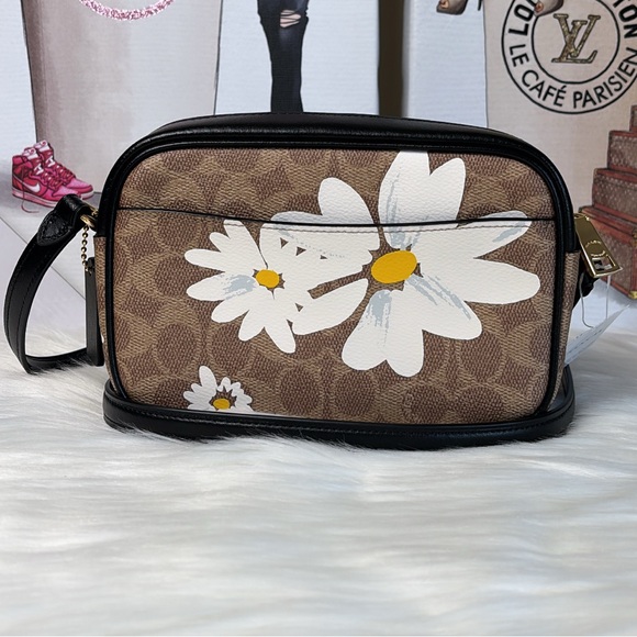 NWT💃Coach Mini Jamie Camera Crossbody Bag In Signature Canvas With Floral Print - Picture 4 of 10